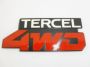 Logo/embleem op achterklep Tercel (L2) ‘82-‘84 4wd. Origineel nieuw