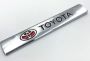 Embleem Toyota chroom Nieuw 9 x 1,5cm.