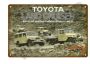 Metalen bord/plaat 20x30cm. Toyota Landcruiser‘s J4-Serie Nieuw
